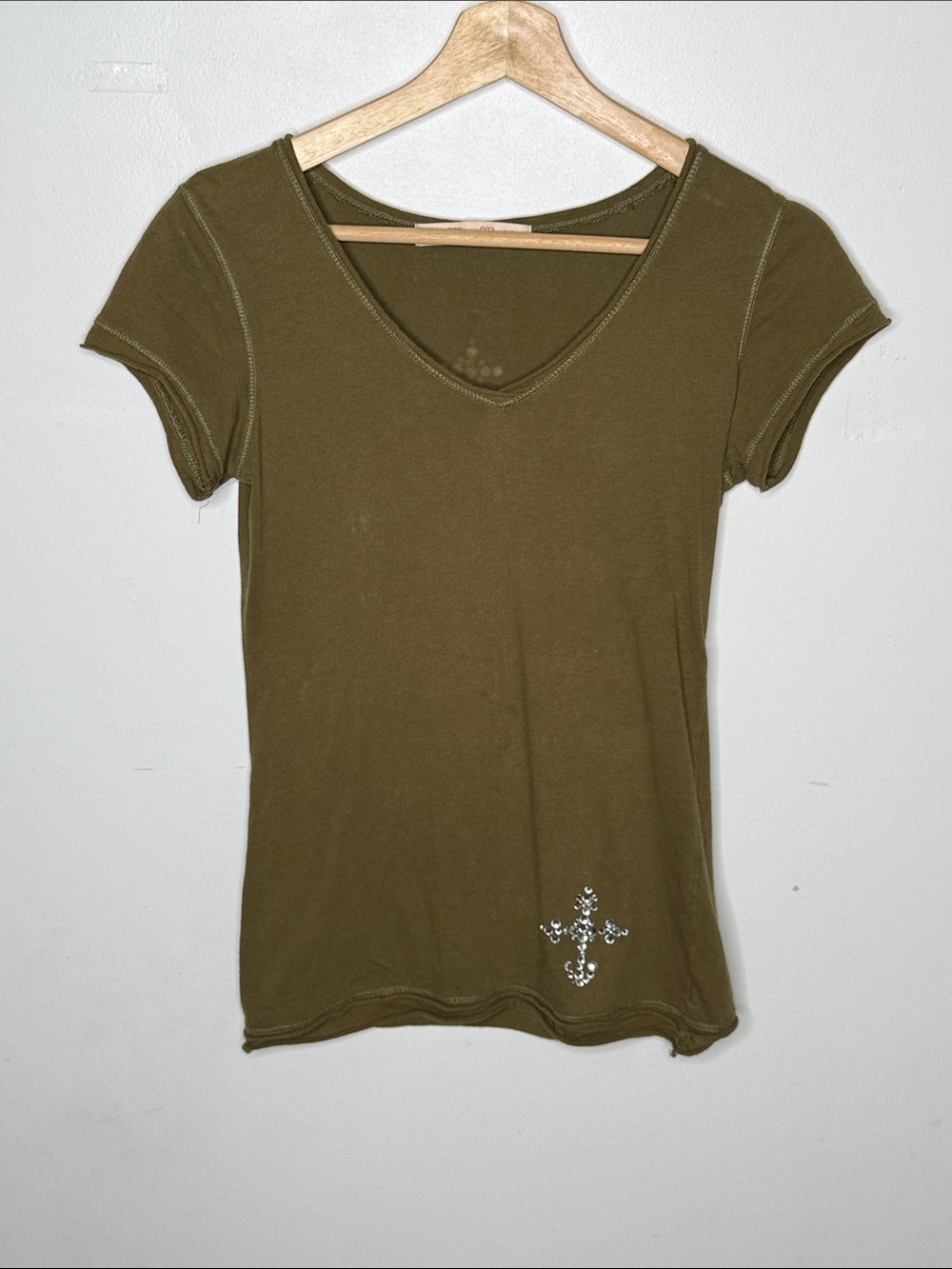 Vintage Y2K Miss Me rhinestone crown short sleeve tshirt